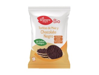 Tortitas de maíz y chocolate negro