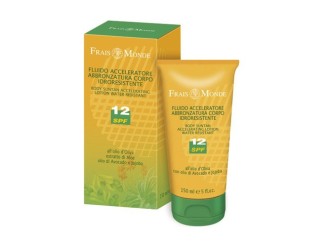 Crema solar corporal acelerador bronceado SPF 12